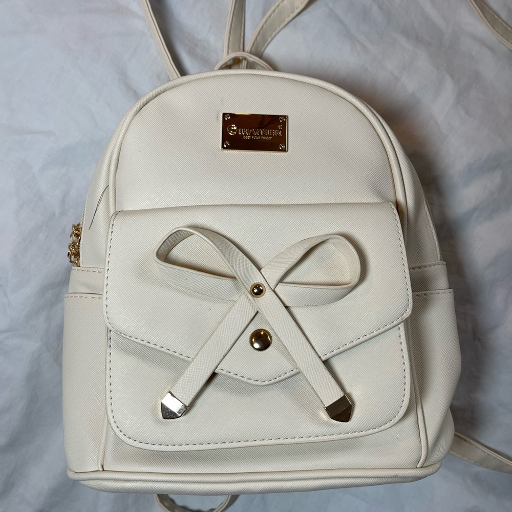Ihayner Cream Mini Backpack/Purse - Picture 2 of 10
